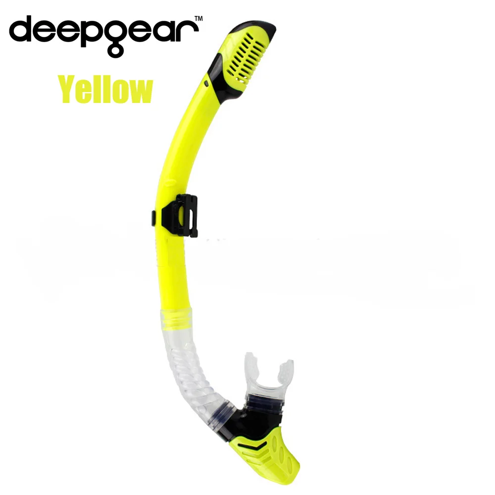 Трубка для подводного плавания DEEPGEAR силиконовый мундштук сухого дайвинга