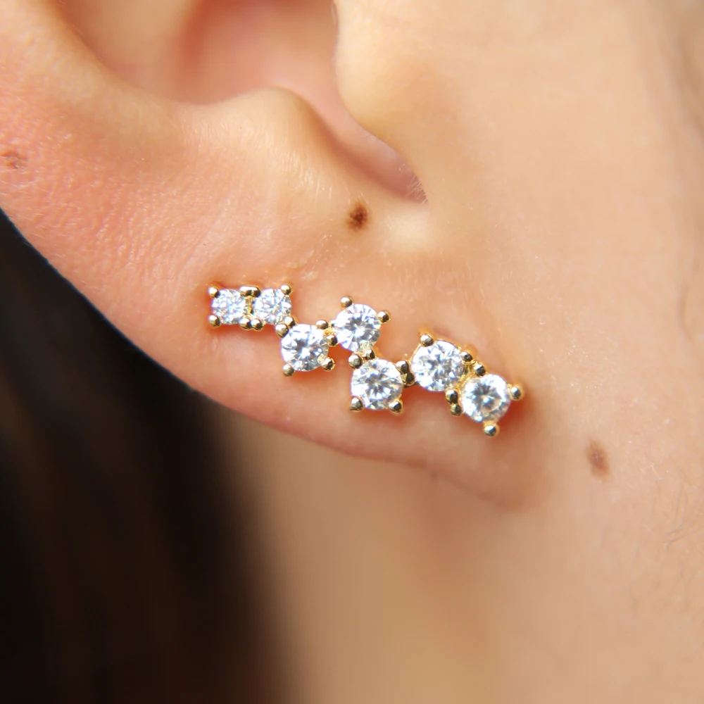 Женские серьги подвески с фианитом Серебристые ААА + длинные 2018|designer earrings|earrings