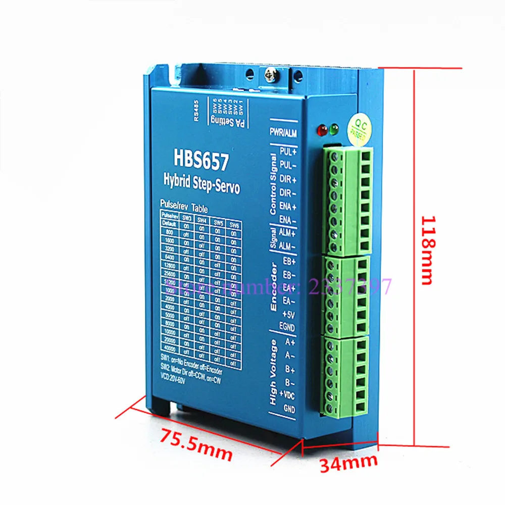 Nena 57 двигатель с замкнутым контуром 57HB250-80BJ с энкодером гибридный шаговый двигатель 2.0N.m HB657H драйвер 80 мм высокоскоростной двигатель 2.2N.m
