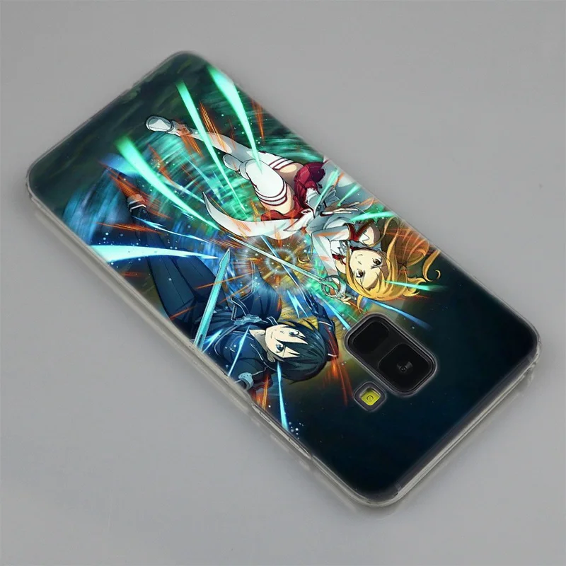 Sword Art Online SAO Anime Manga Silicone Case For Samsung Galaxy A50 A30 A10 A40 A6 A8 Plus A9 A5 A7 2018 2017 2016 Note 9 8 | Мобильные
