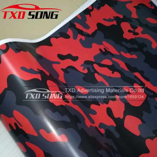 big texture red camo 18 видов 6 размеров красный черный синий камуфляж виниловая пленка камуфляжная Автомобильная обертка пленка для стайлинга автомобиля велосипед компьютер ноутбук скутер мотоцикл - Название цвета: big texture red camo