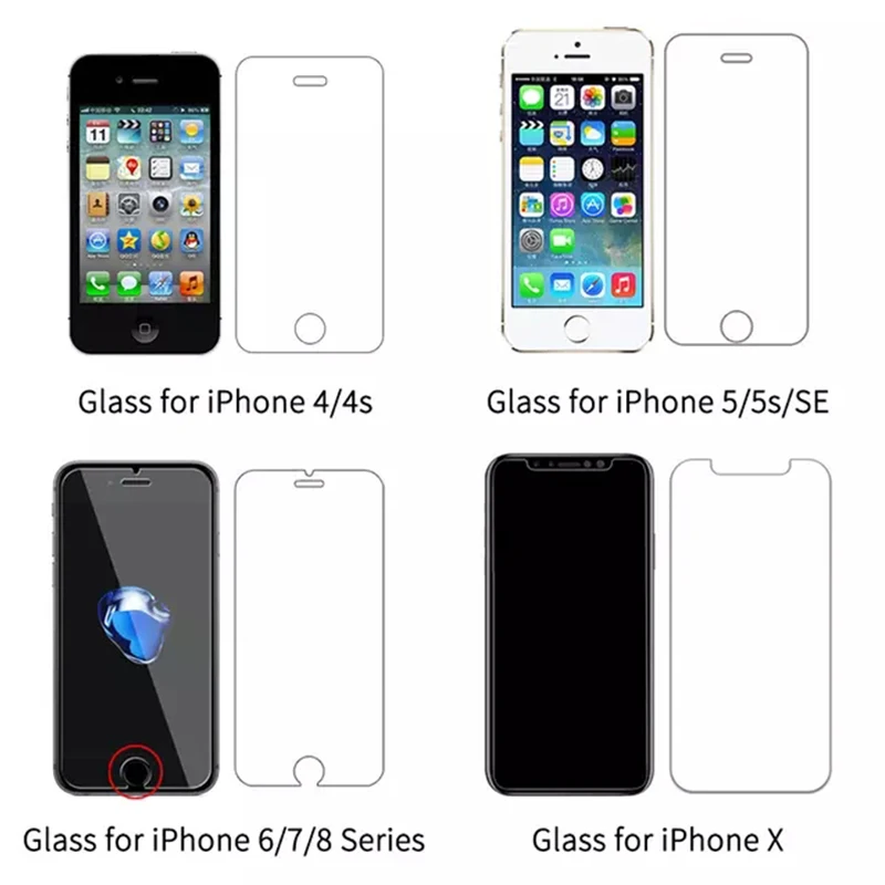Защитное стекло для iPhone 6 s 7 защитное на закаленное se 8 plus X пленка | Мобильные