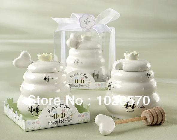 

Новое поступление керамический медовый горшок «предназначенный для пчелы» с деревянным долотом 100 компл./Лот Оптовая Продажа с фабрики Бес...