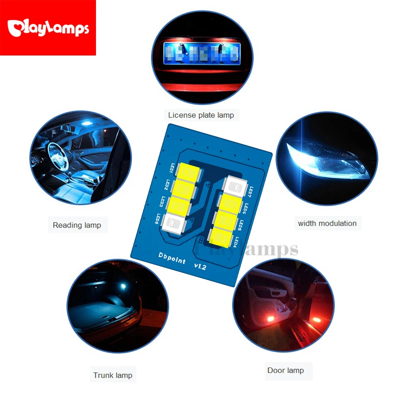 Автомобильные светодиодные панели автомобиля лампы Интерьер T10 w5w лампа авто