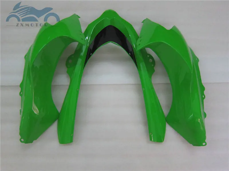 Индивидуальные мотоцикл комплект обтекателей для KAWASAKI Ninja ZX 10R 2004 2005 ABS спортивные Обтекатели запчасти 04 05 ZX10R зеленый Боди
