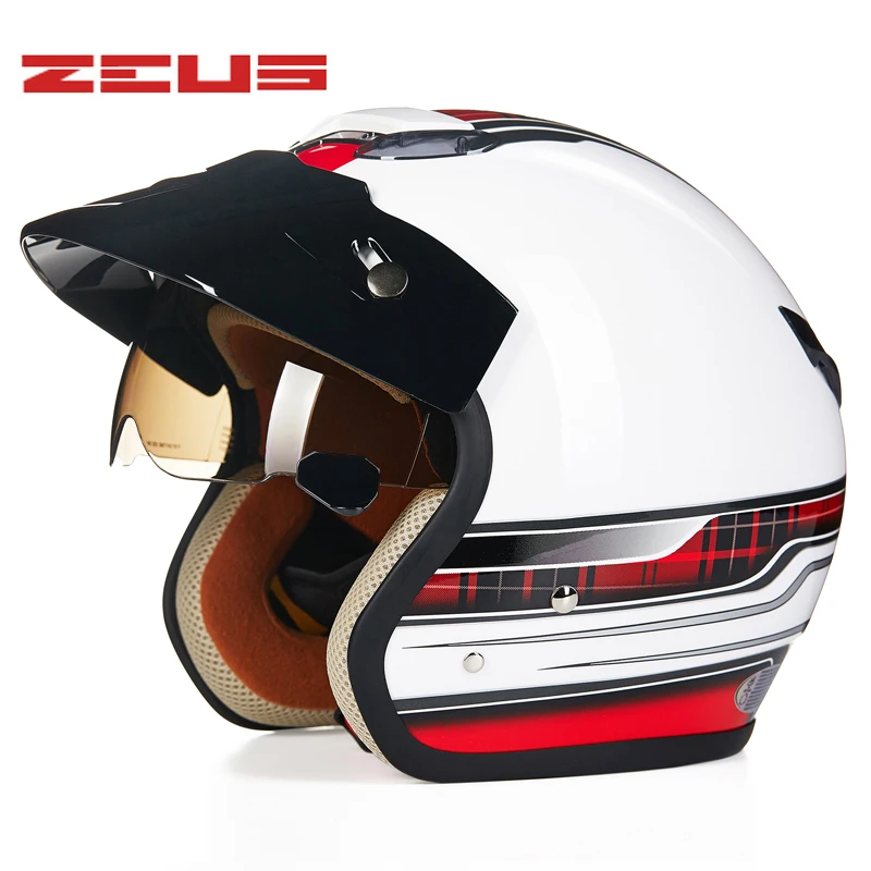 Новый мотоциклетный реактивный винтажный 3/4 шлем Ретро Мото скутер capacete открытый