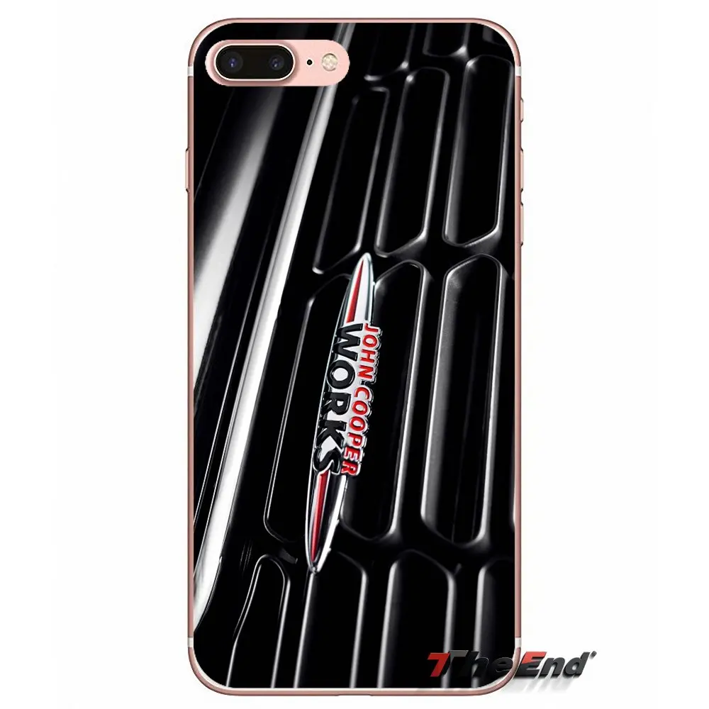 Для iPhone X 4 4S 5 5S 5C SE 6 6S 7 8 Plus Samsung Galaxy J1 J3 J5 J7 A3 A5 2016 2017 mini cooper jcw прозрачный ТПУ чехол