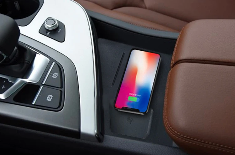 Автомобильный мобильный телефон QI беспроводной зарядный коврик модуль автомобильные аксессуары для Audi Q7