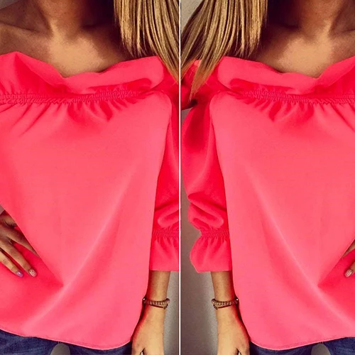 Женская пикантная рубашка без бретелек с открытыми плечами повседневный