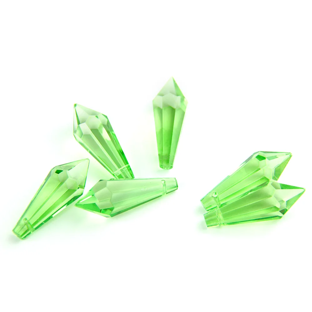 Free Shipping PINK Color 38mm Ice Prism Drop Wedding Centerpieces Decor DIY Garland Material 100Pcs | Освещение