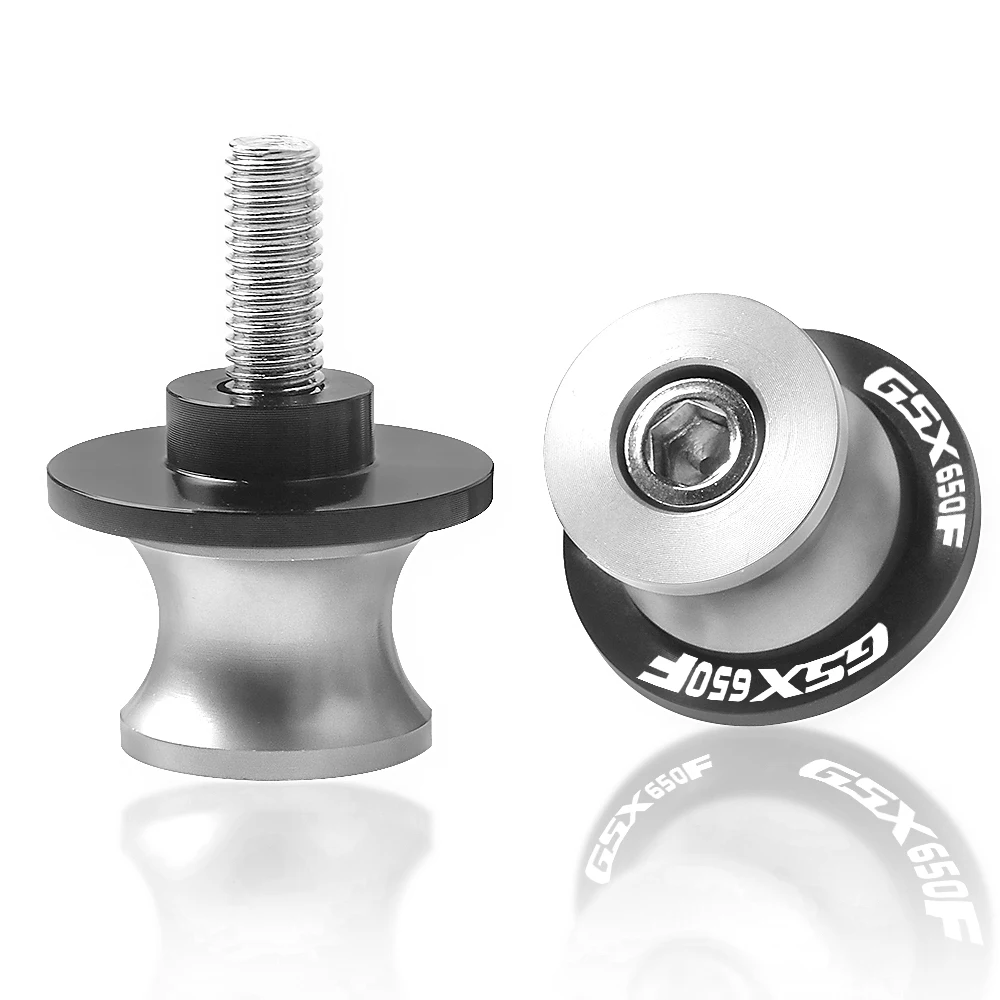 silver 8MM Для Suzuki GSX650F KATANA GSX 650F GSX 650 F 2008 мотоцикла маятник челнок слайдеры поворотный кронштейн Стенд шурупы 8 мм поворотники для трубных узлов - Цвет: silver 8MM