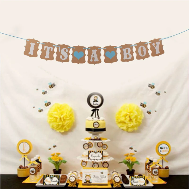 1 шт. хит продаж розовые и синие открытки для маленьких мальчиков девочек баннеры