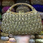 Женская Серебристая Сумка-клатч XIYUAN, вечерняя сумочка с кристаллами, украшенная стразами, для банкета, выпускного вечера