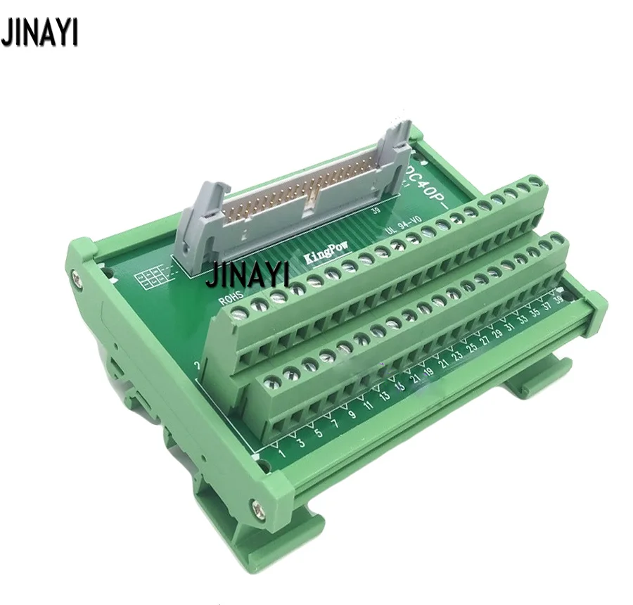 IDC 40 Pin IDC40P мужской клеммный блок пробой PLC релейные клеммы монтажный разъем