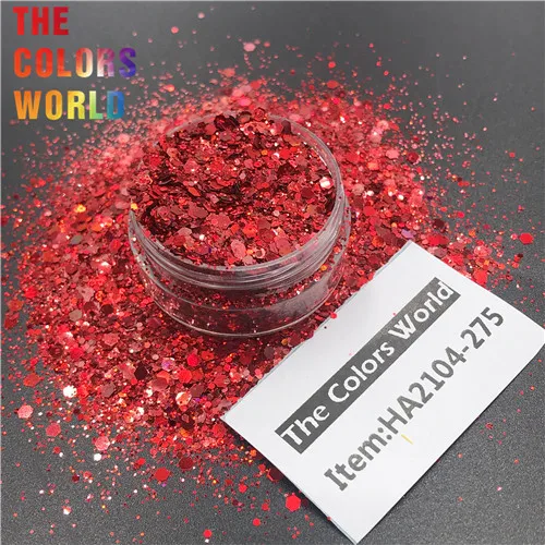 HA2104-275 50g TCT-030 смешивания Цвет и форма Рождество блеск для ногтей книги по искусству украшения средства ухода за кожей Уход - Цвет: HA2104-275 50g