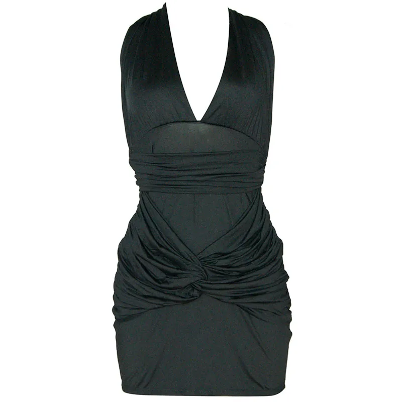 Женское облегающее мини платье с V образным вырезом 4 цвета|mini dress|bodycon mini dressparty