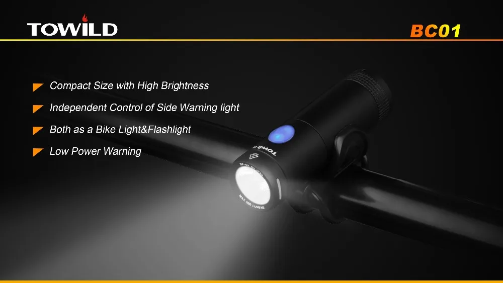 TOWILD BC01 CREE XP-G2 S3 LED 500 lumens USB Rechargeable LED Bike Bicycle light