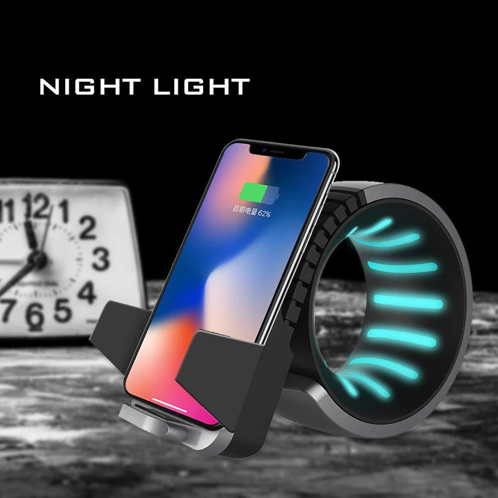 10 Вт быстрая QI Беспроводная зарядная подставка для iPhone X XS Max XR XS 8 Plus samsung S10 S9 Plus S8 Note10 9 Быстрая Беспроводная зарядная док-станция