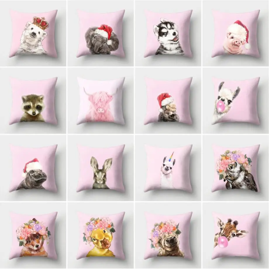 

Cushion Polyester Cover Sofa 18'' Throw Pillow Case Decor Waist Home