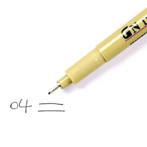 waterproof-0.4 1 шт., черная ручка Pigma micron, водостойкая, ручная работа, дизайн, эскиз, игла, ручка, ручная, dawing liner, fineliner, мультфильм, ручка для подписи - Цвет: waterproof-0.4
