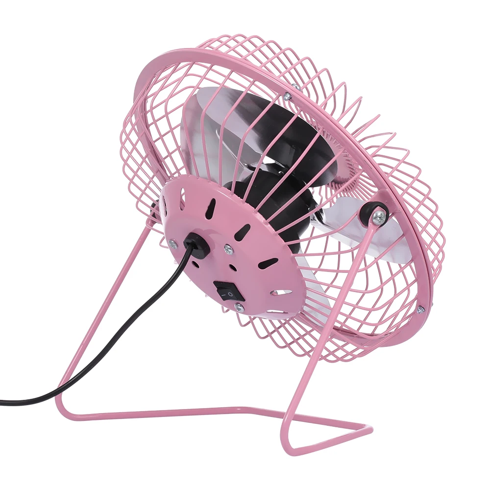 USB мини вентилятор Настольный кулер тихий Металл для офиса и домашнего