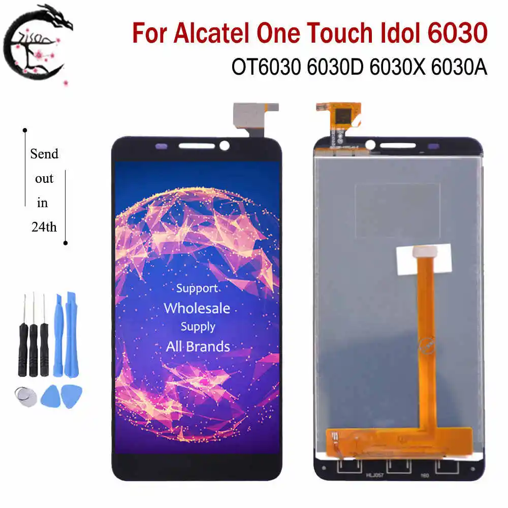 ЖК дисплей 4 66 дюйма для Alcatel One Touch Idol 6030 OT6030 6030D 6030X 6030A экран стекло сенсорный
