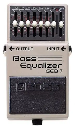 Boss Audio GEB-7 7-Band Bass EQ Effects Pedal, 7-Band Bass E