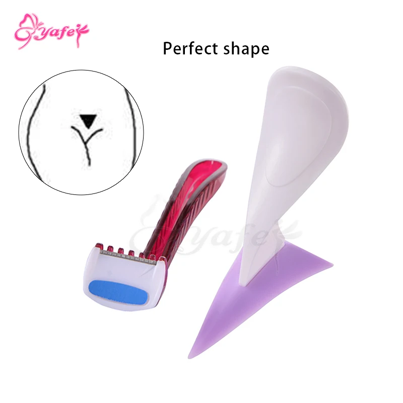 YAFEI Epilator Secret Bikini Privates Parts Adult Erotic sex toys Pubic Hair Shaving Template Wax Razor Sex for Women | Красота и