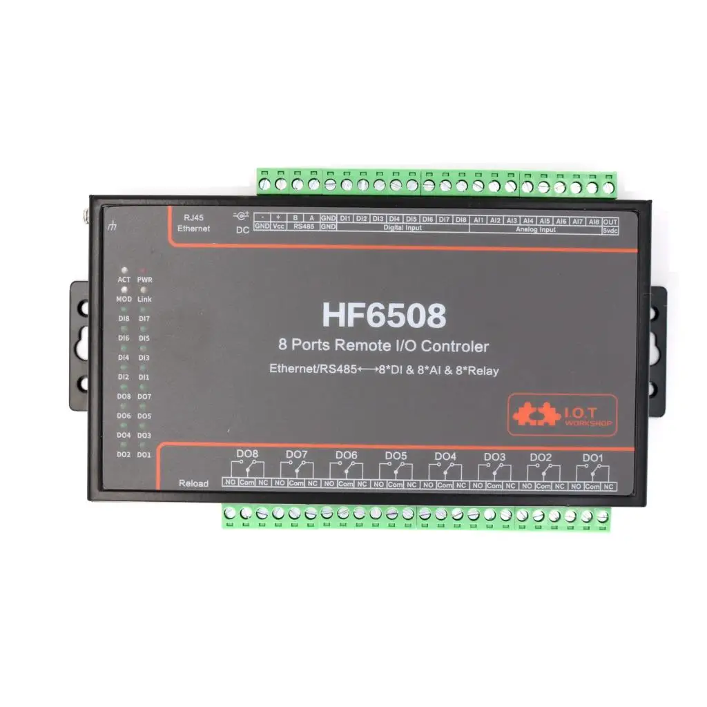 8DI 8DO 8A 8 Way I/O пульт дистанционного управления Ethernet/RS485 8CH Дистанционное Реле Ethernet/GPRS/wifi сетевое реле