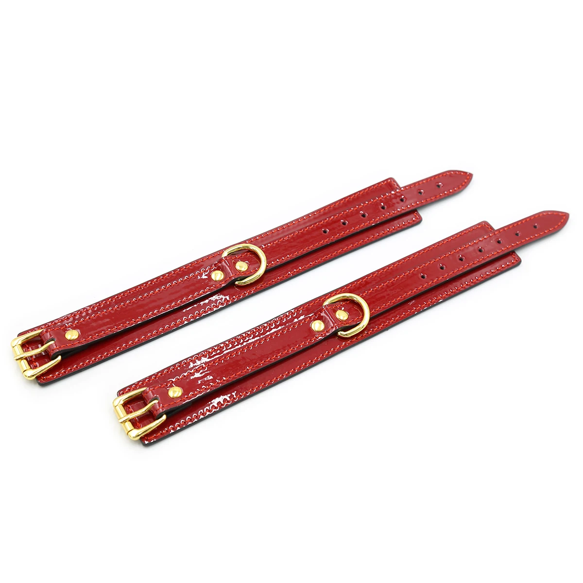 LoveFun БДСМ наручных ограничителей лодыжки лаковая кожа манжеты ограничители