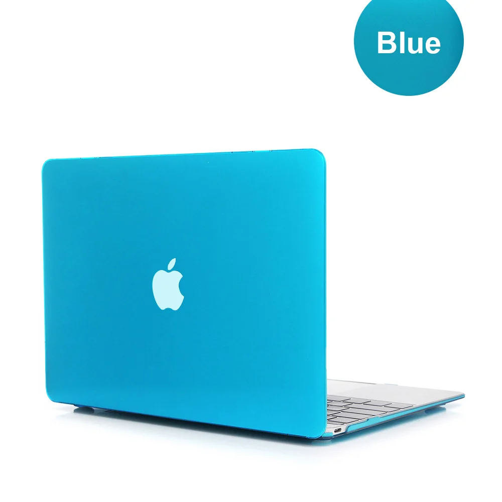 Небесно-голубой Кристальный чехол для Apple Macbook Air Pro retina 11 12 13 15 чехол для ноутбука сумка для Mac book 13,3 дюймов - Цвет: Небесно-голубой