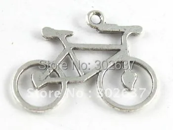 

75PCS Tibetan silver cute bike charms A15503