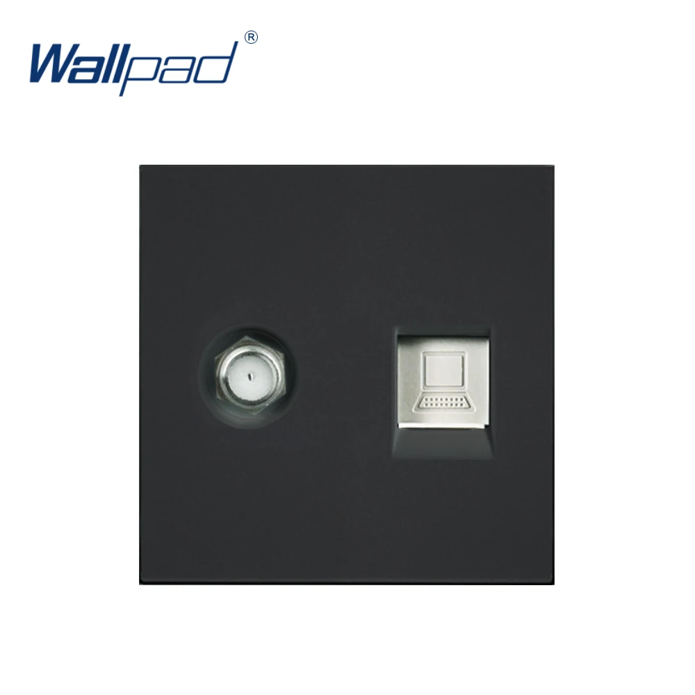 Клавиша Wallpad для передачи данных спутникового телевидения 2 порта RJ45 функциональная розетка модуля только