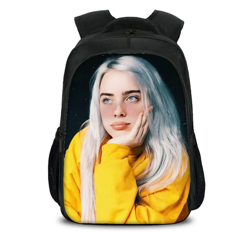 16 дюймов школьные ранцы для мальчиков и девочек рюкзаки Billie Eilish рюкзак для ноутбука подростковый рюкзак для путешествий сумка Bolsa Escolar