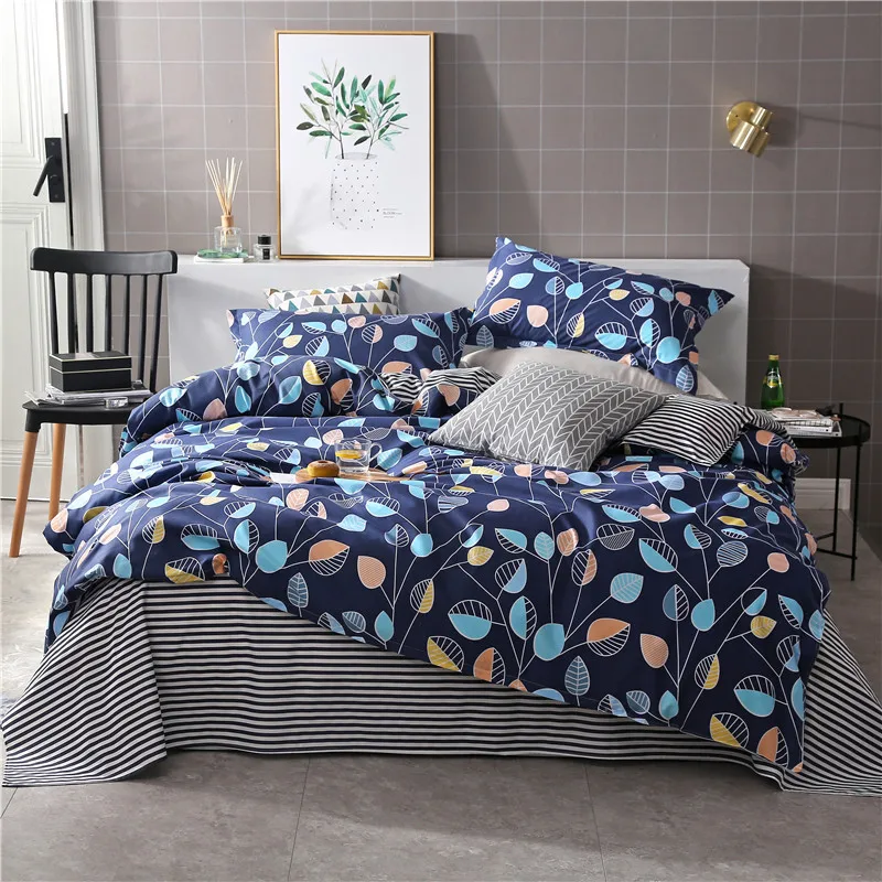 1 PCS Duvet cover printing single double size quilt Skin Care Cotton Bedclothes 160x210cm/180x220cm/200x230cm Size | Дом и сад