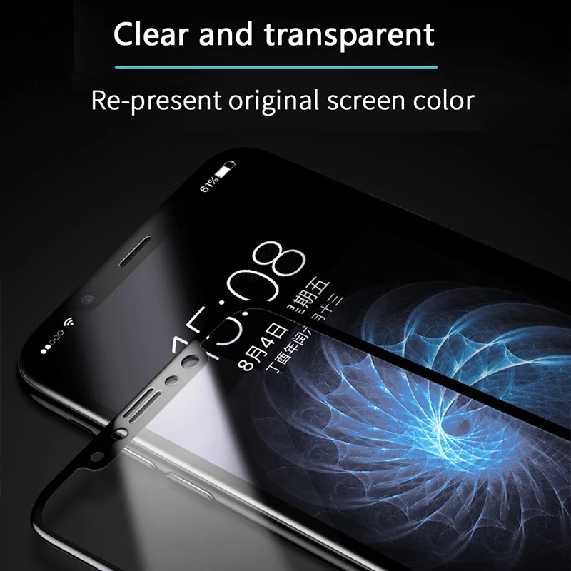 OUSU защита для экрана телефона 10D устойчивое к царапинам закаленное стекло iphone XS Max