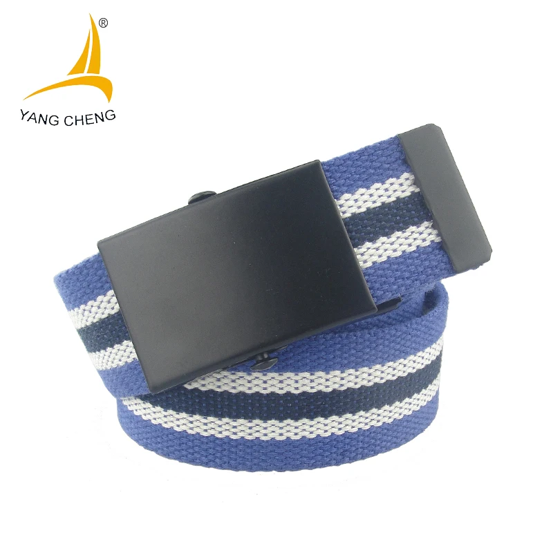 [Cnyangcheng] Синий нейлон лямки ремень 4 см с черной пряжкой холст Новинка 2017