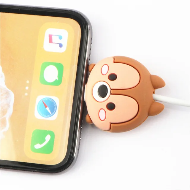 SIANCS для iphone Usb кабель мультфильм кукольный Органайзер Winder защита для кабеля "укус" милый Ститч Chager провод держатель для iphone кабель - Цвет: NO.6