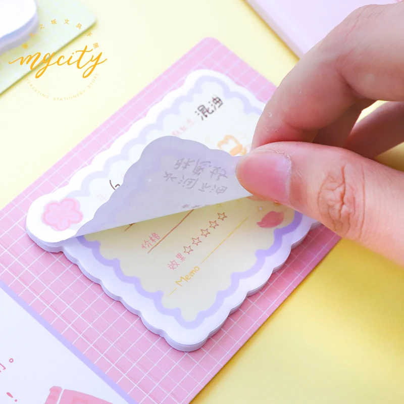 1 компл./лот бумага из блакнота для бумаги заметок на клейкой основе памяти