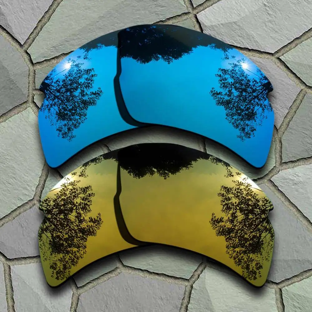 Blue-Yellow Golden Солнцезащитные очки, поляризованные, Сменные линзы для Оукли Flak 2,0 XL-разновидности - Цвет линз: Blue-Yellow Golden