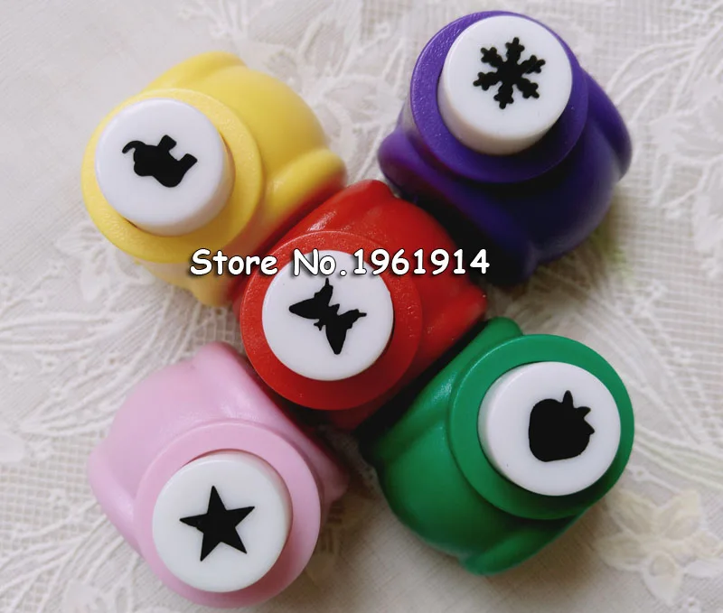 12 PCS Kid Child Mini Printing Paper Hand Shaper Scrapbook Tags Cards Craft DIY Punch Cutter Tool Multi Styles