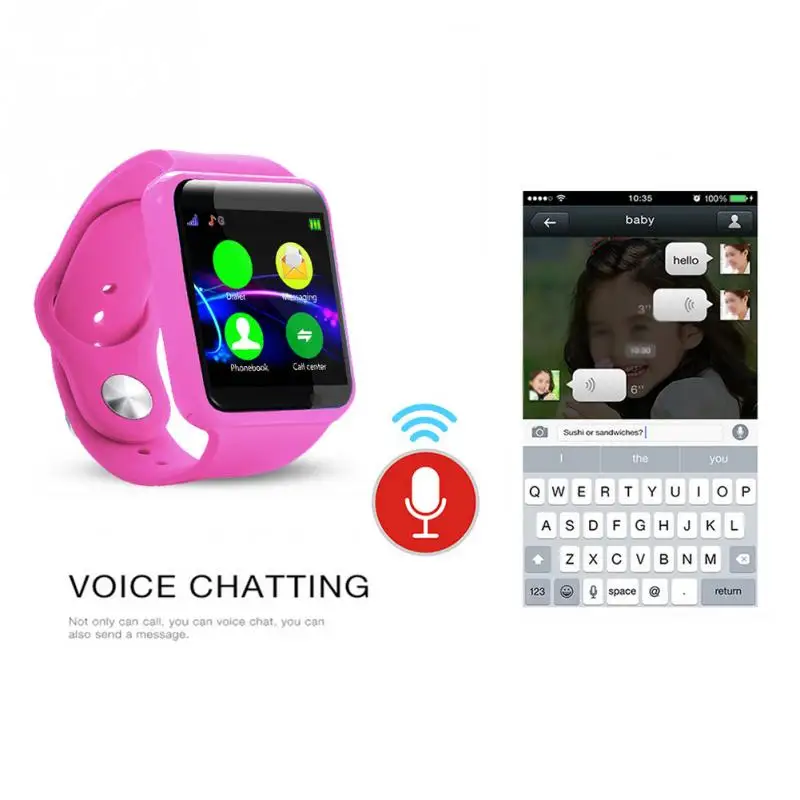 U10 анти-потеря Smartwatch Дети Смарт наручные часы отслеживания активности часы(розовый