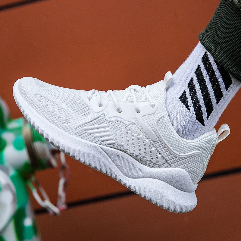 INS Spring Summer Fashion Fly Weave Sneakers Lighted Breathable Men Casual Shoes Jogging Tenis Masculino Sneaker | Обувь