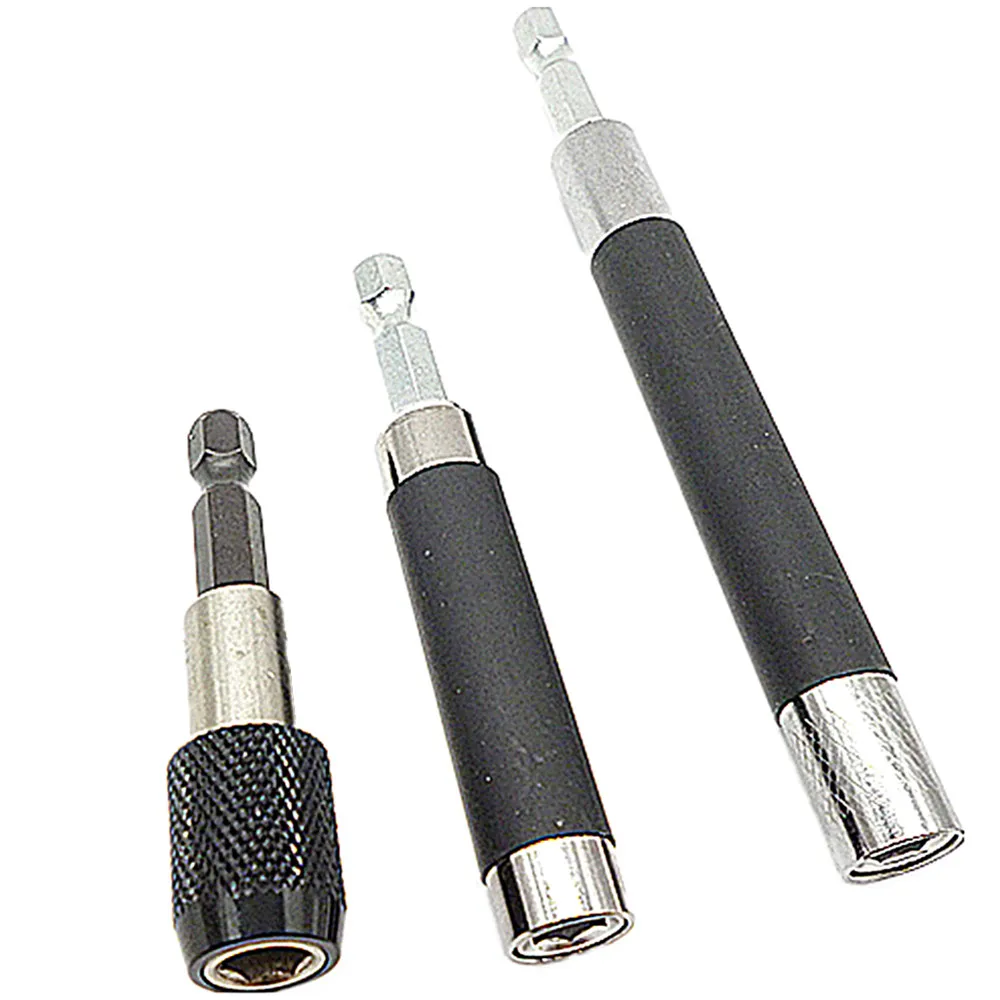 3pcs Screw Bit Holder Magnetic Socket Extension Bar Quick Release Holders Driver Impact Power Tool 60mm 80mm 120mm | Инструменты