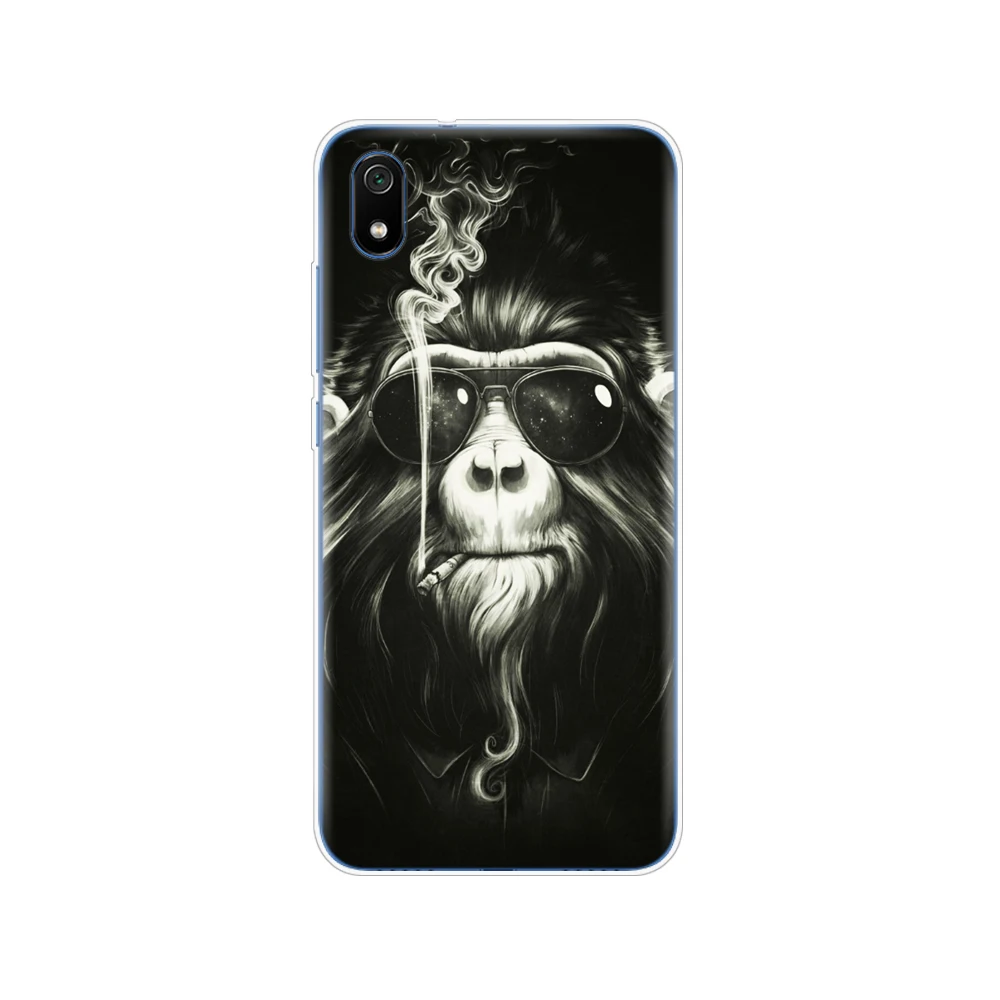 61885 Силиконовый чехол для xiaomi redmi 7a, чехлы, мягкая задняя крышка из ТПУ для redmi 7 a, бампер hongmi 7a, чехол для телефона, полная Защита, Чехол - Цвет: 61885