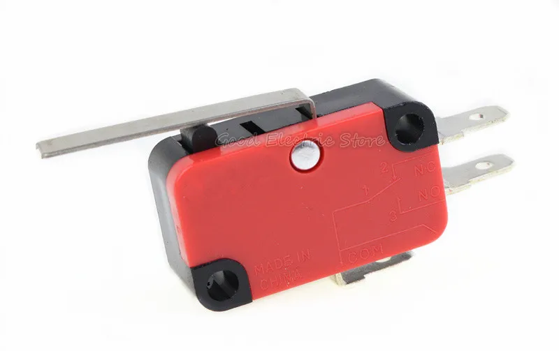 V 152 1C25 SPDT 1NO 1NC 3Pin короткие концевой выключатель с прямым рычагом на шарнире Предел