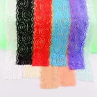 Эластичные кружевные повязки на голову для девочек, свадебные подвязки, аксессуары для рукоделия, 200 ярдовпартия, 18 цветов, U-Pick, 1,55 дюйма, HD08Y