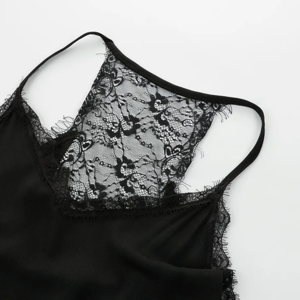 Женское летнее платье макси черное сексуальное кружевное однотонное