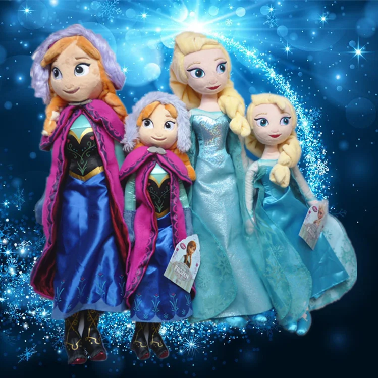 Игрушки Disney 40 см 50 мягкие плюшевые куклы игрушки принцессы Холодное сердце кукла