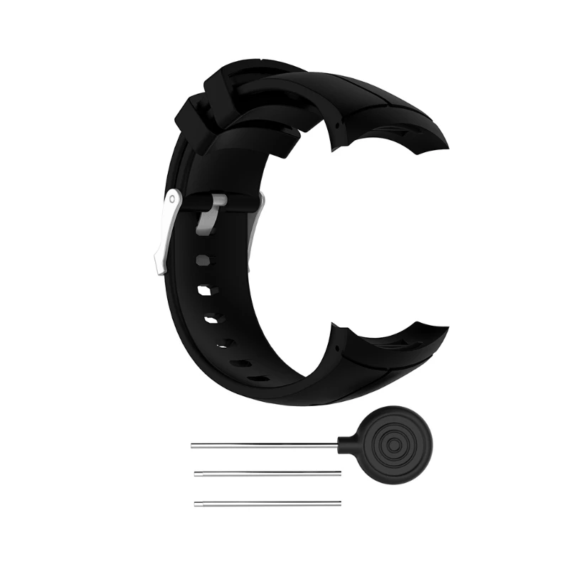 Силиконовый сменный ремешок на запястье для спортивных смарт часов Suunto Spartan